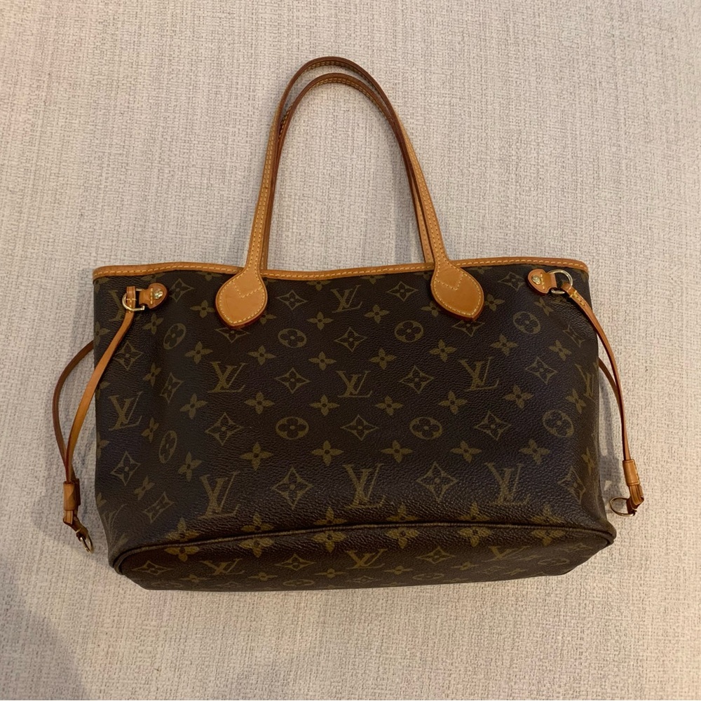 Louis Vuitton Monogram Brown Tote Bag Neverfull PM